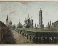 Alexeyev Fiodor Monastery of the Trinity and St Sergius. View of the Dormition Cathedral Bell-Tower and Refectory Chamber - Hermitage